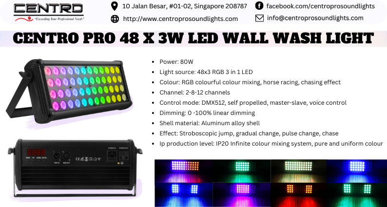 Centro Pro 48 x 3W LED Wall Wash Light