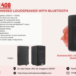 ALTO TX408 - 350W 8-inch Powered Loudspeaker with Bluetooth