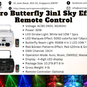 Centro Pro Butterfly 3in1 Sky Effect with Remote Control