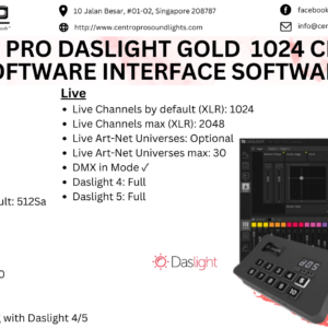 Centro Pro Daslight Gold  1024 channel Software Interface Software