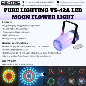 Pure Lighting VS-42A LED Moon Flower Light