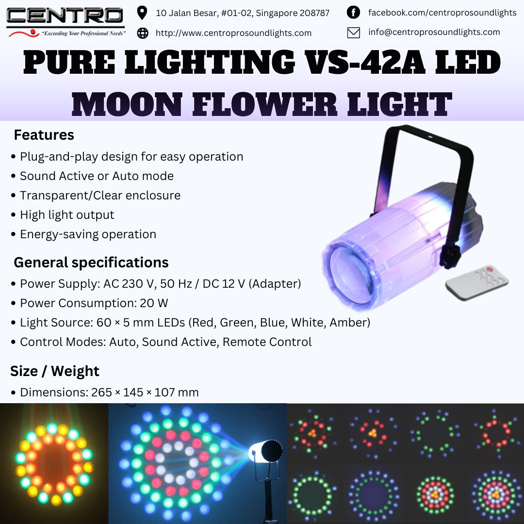 Pure Lighting VS-42A LED Moon Flower Light