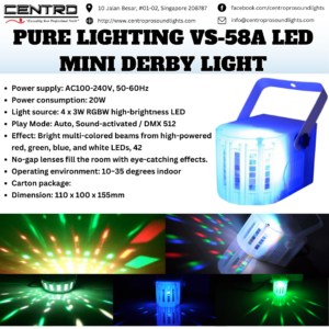 Pure Lighting VS-58A LED Mini Derby Light