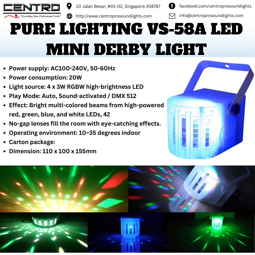 Pure Lighting VS-58A LED Mini Derby Light