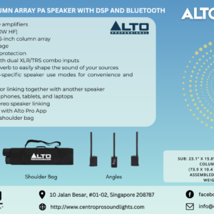 ALTO TS112C - 1200W Portable Column Array Pa Speaker With DSP And Bluetooth