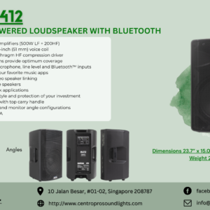 ALTO TX412 - 700W 12-Inch Powered Loudspeaker With Bluetooth