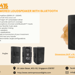 ALTO TX415 - 700W 15-Inch Powered Loudspeaker With Bluetooth