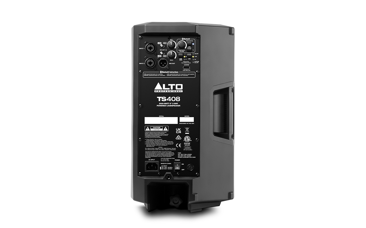 ALTO TS408 - 2000-Watt 8-Inch 2-Way Powered Loudspeaker With Bluetooth®, DSP & App Control - Image 3