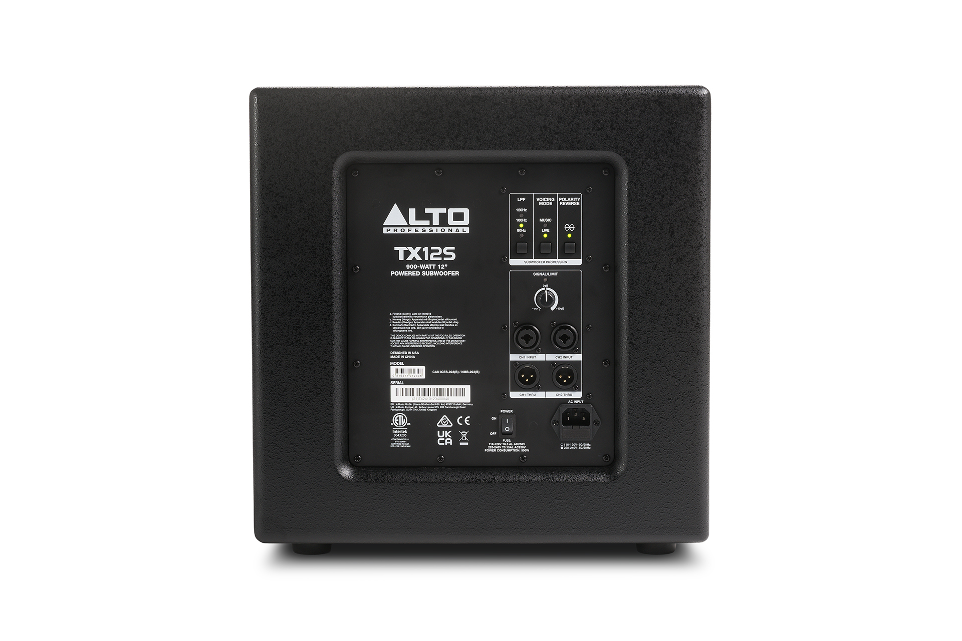 ALTO TX12S - 900W 12 inch DSP Enhanced Powered Subwoofer - Image 3