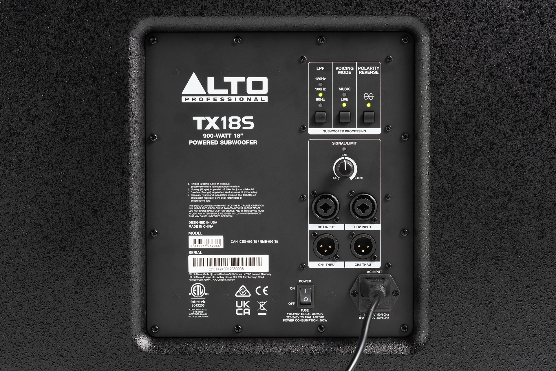 ALTO TS18S - 900W 18 inch DSP Enhanced Powered Subwoofer - Image 7