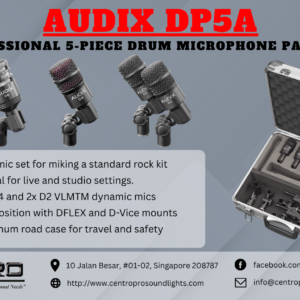 AUDIX DP5A - Professional 5-piece Drum Microphone Package