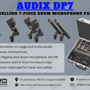 AUDIX DP7 - Best-selling 7-piece Drum Microphone Package