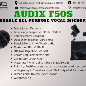 AUDIX F50S - Affordable All-purpose Vocal Microphone