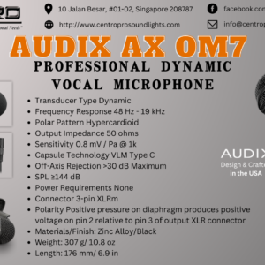 AUDIX AX OM7 - Professional Dynamic Vocal Microphone