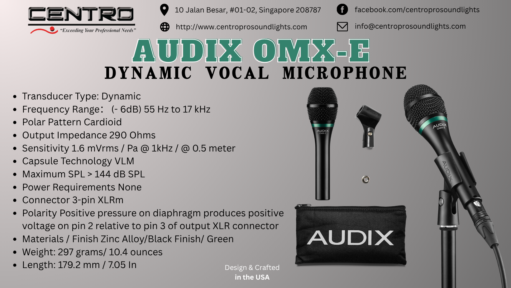 AUDIX OMX-E – Dynamic Vocal Microphone