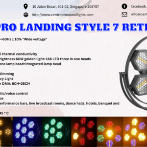 Centro Pro Landing Style 7 retro LED effect light