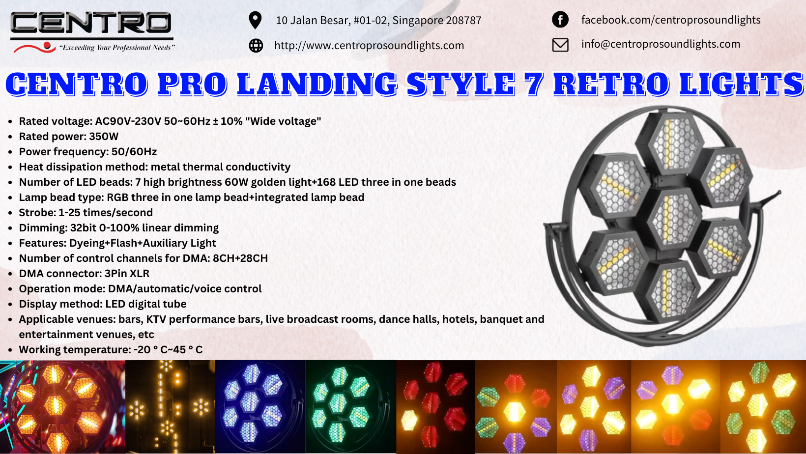Centro Pro Landing Style 7 Retro Lights