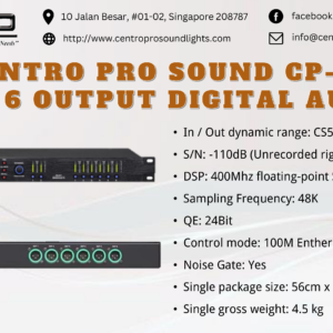 Centro Pro Sound CP-26 2 In 6 Output Digital Audio