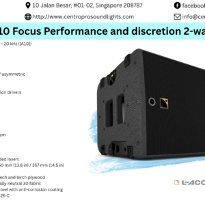 L-Acoustics A10 Focus Performance and discretion  2-way passive, 10"