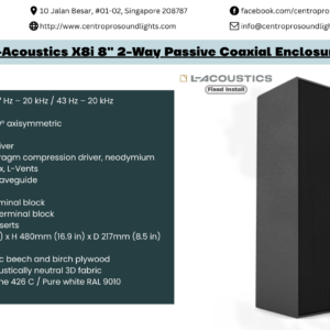 L-Acoustics X8i 8_ 2-Way Passive Coaxial Enclosure