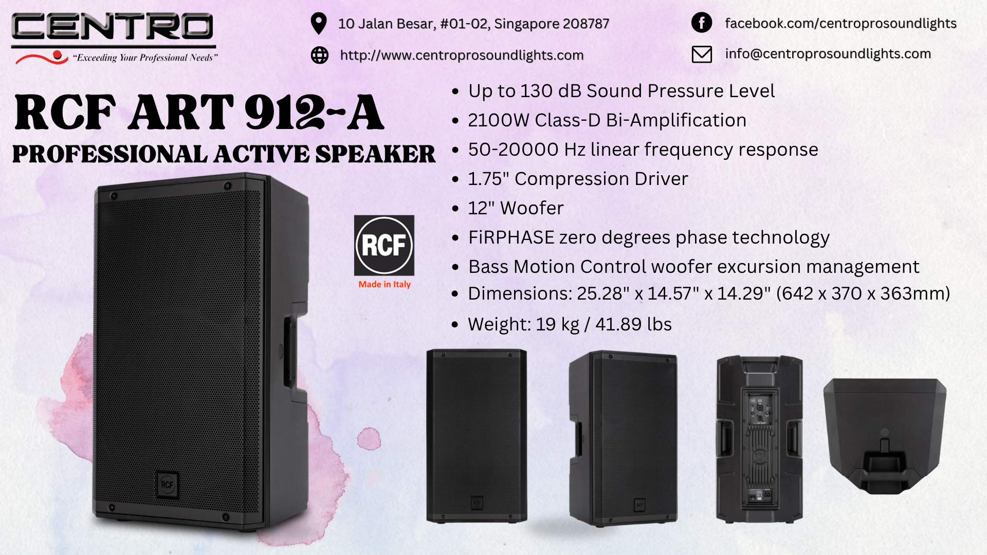 RCF ART 912A – Professional Active Speaker