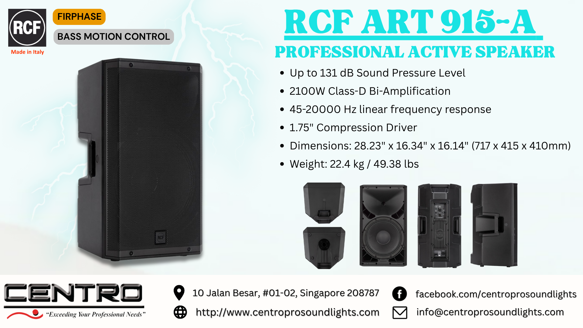 RCF ART 915A – Professional Active Speaker