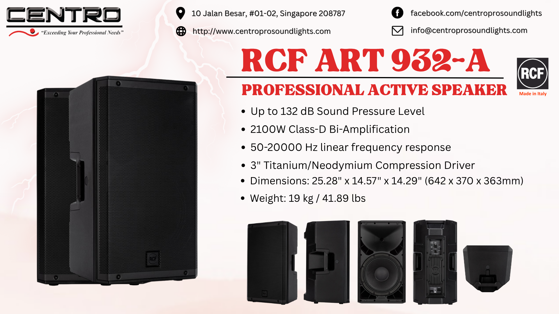RCF ART 932A – Professional Active Speaker
