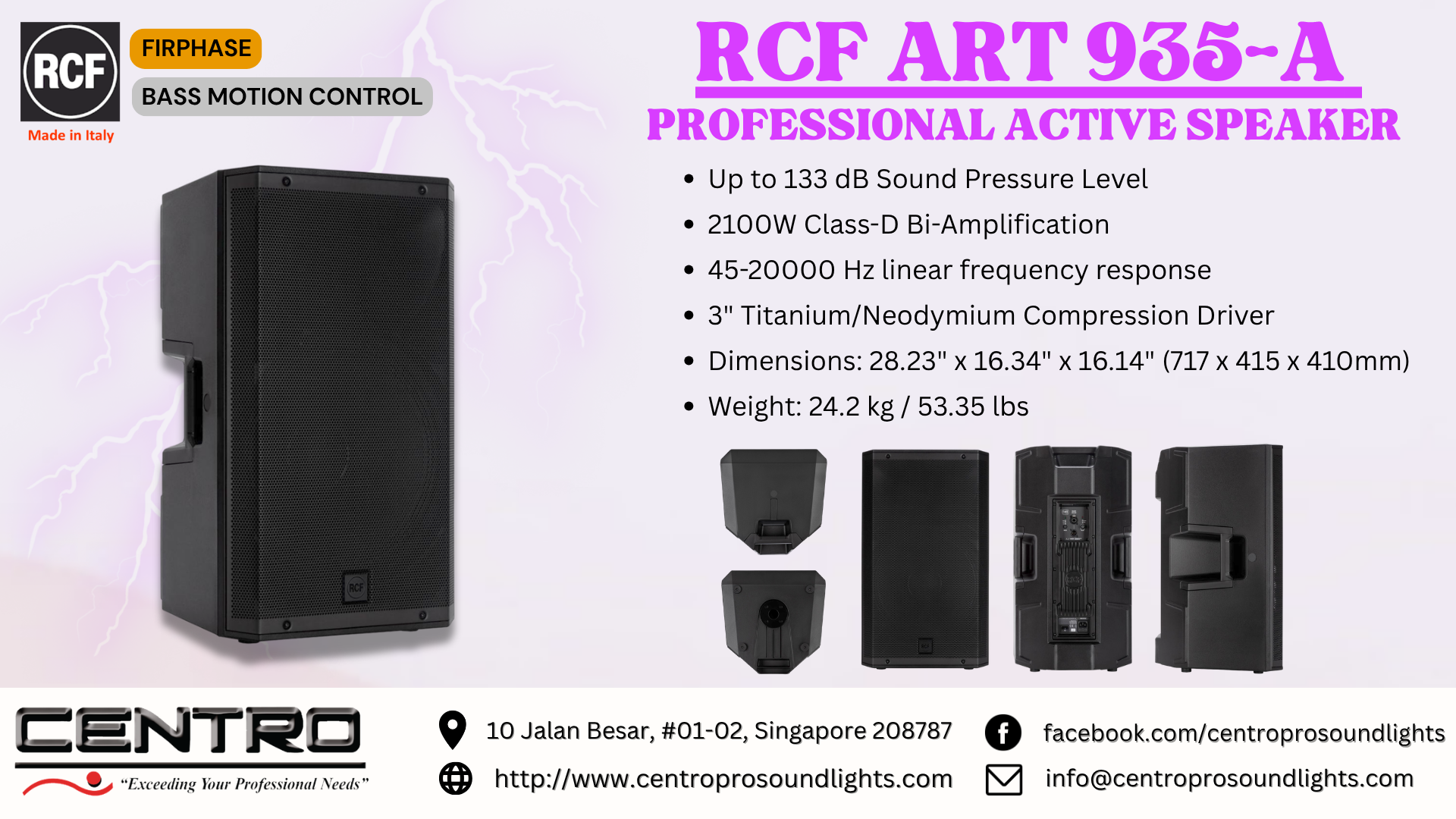 RCF ART 935A – Professional Active Speaker
