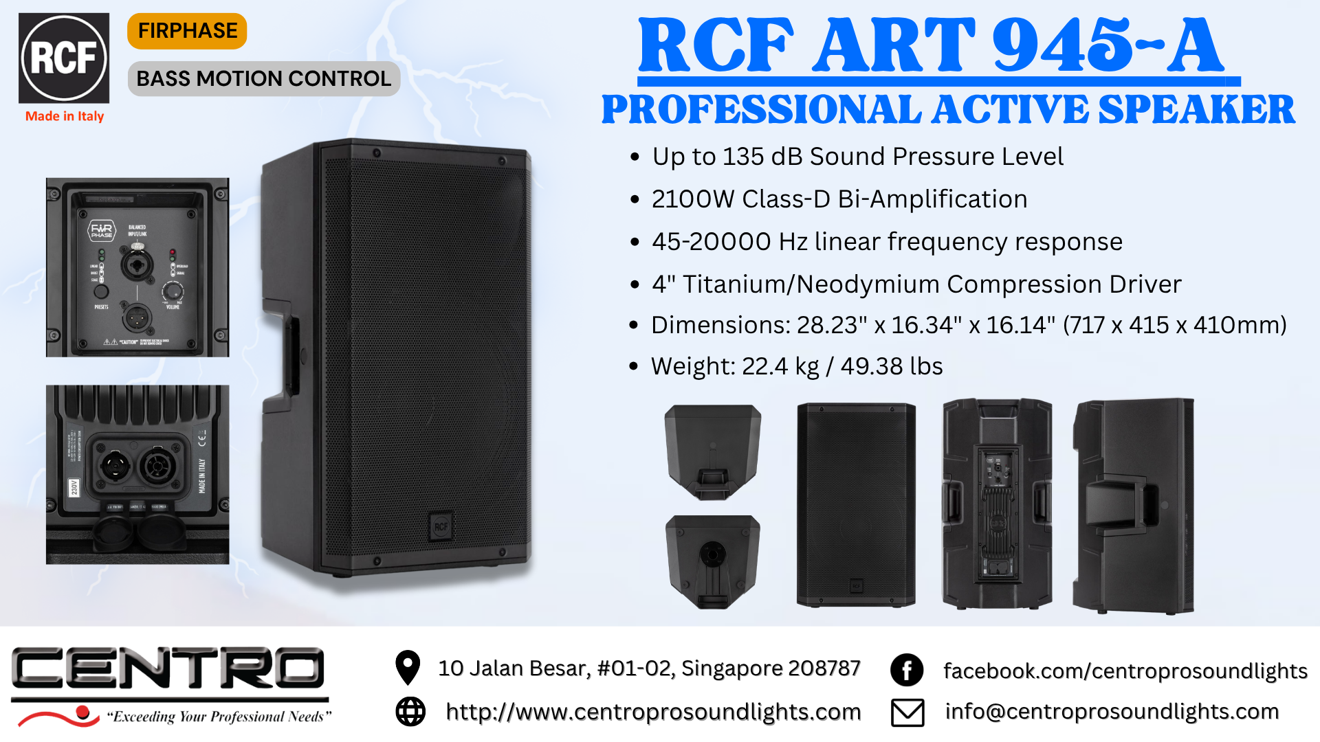 RCF ART 945A – Professional Active Speaker
