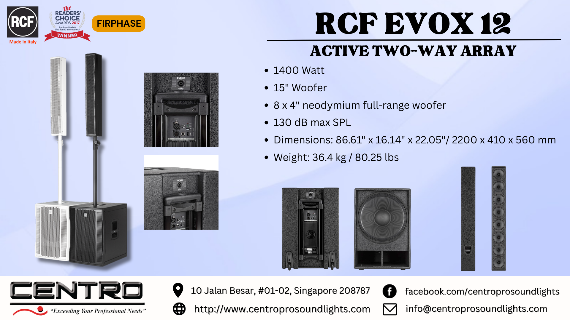 RCF EVOX 12 -Active Two Way Array