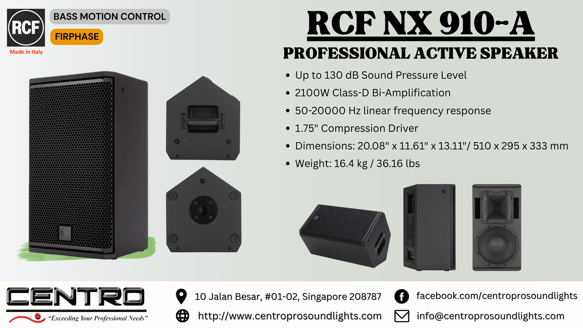 RCF NX 910A – Professional Active Speaker