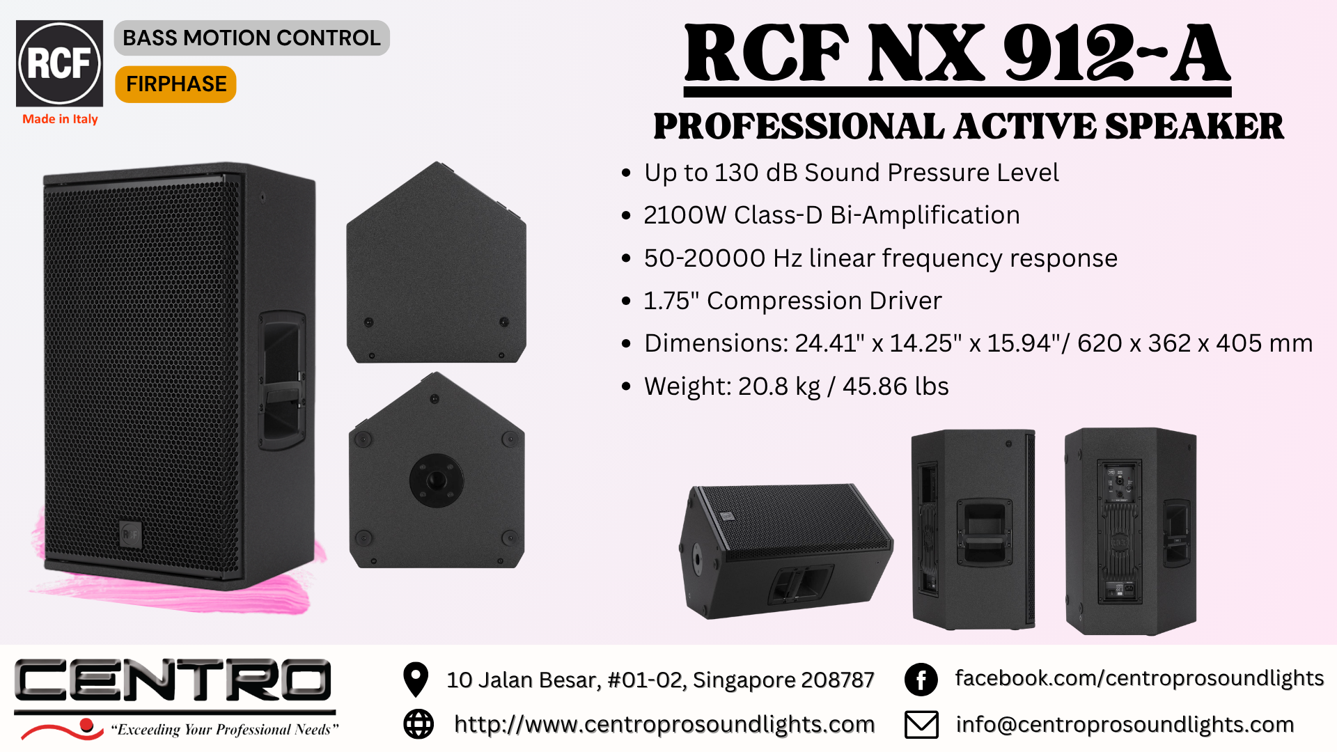 RCF NX 912A – Professional Active Speaker
