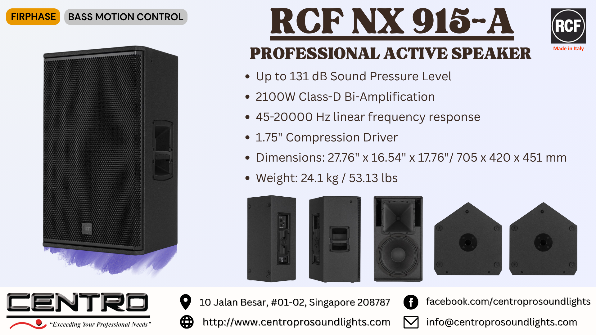 RCF NX 915A – Professional Active Speaker