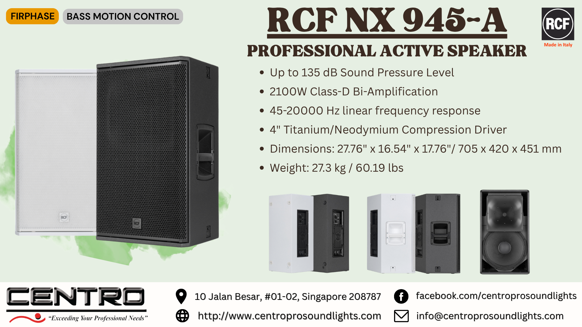 RCF NX 945A – Professional Active Speaker