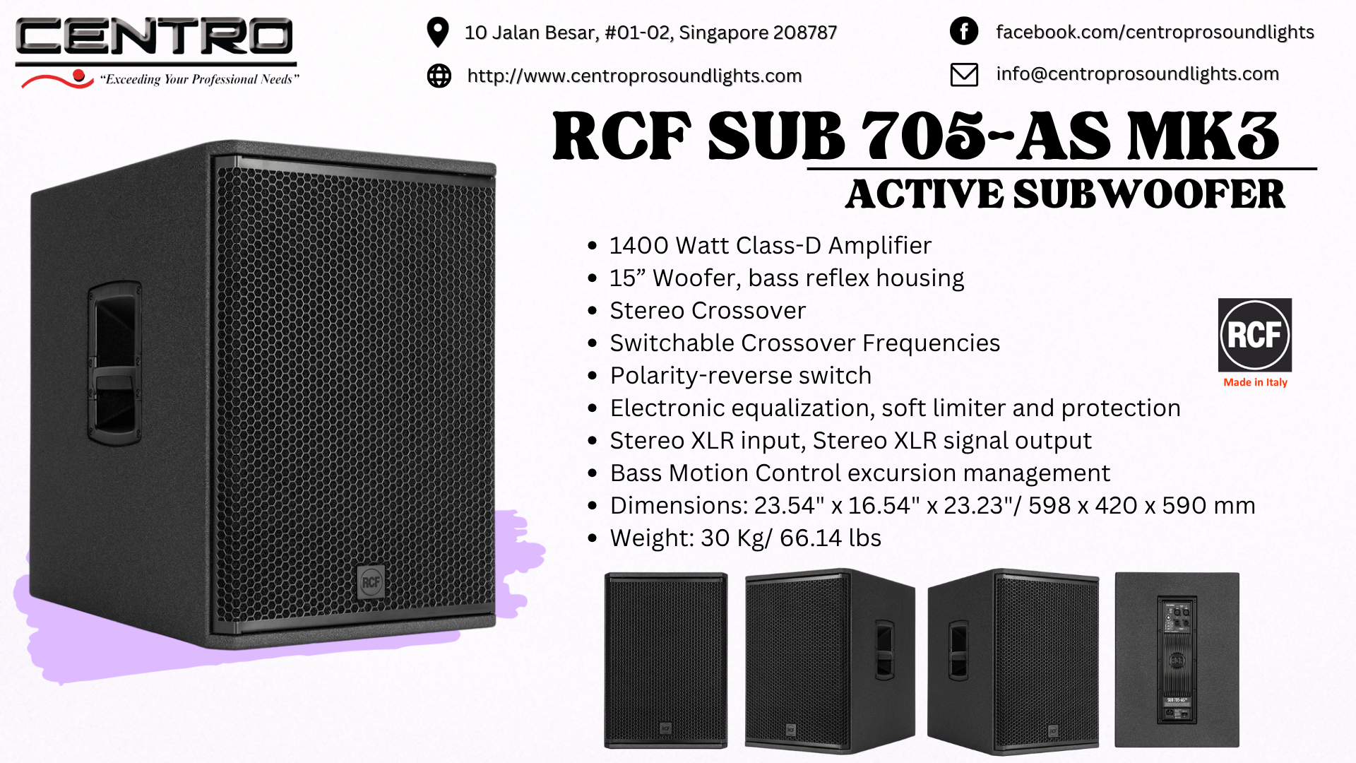 RCF SUB 705AS MK3 – Active Subwoofer