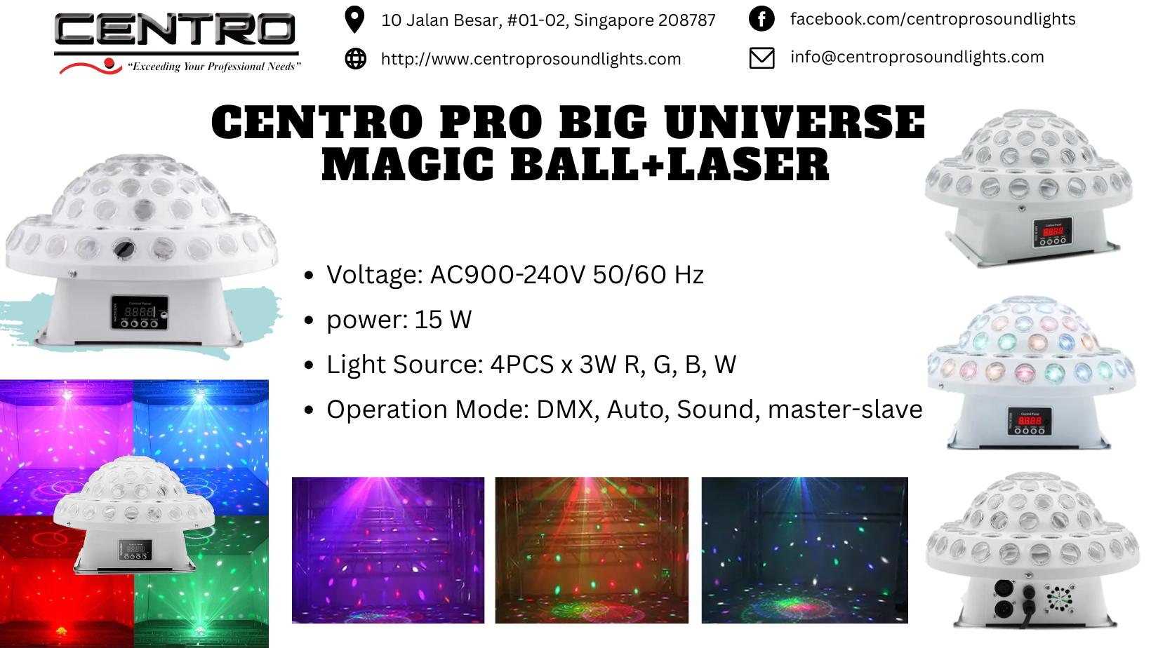 Centro Pro Big Universe Magic Ball+Laser