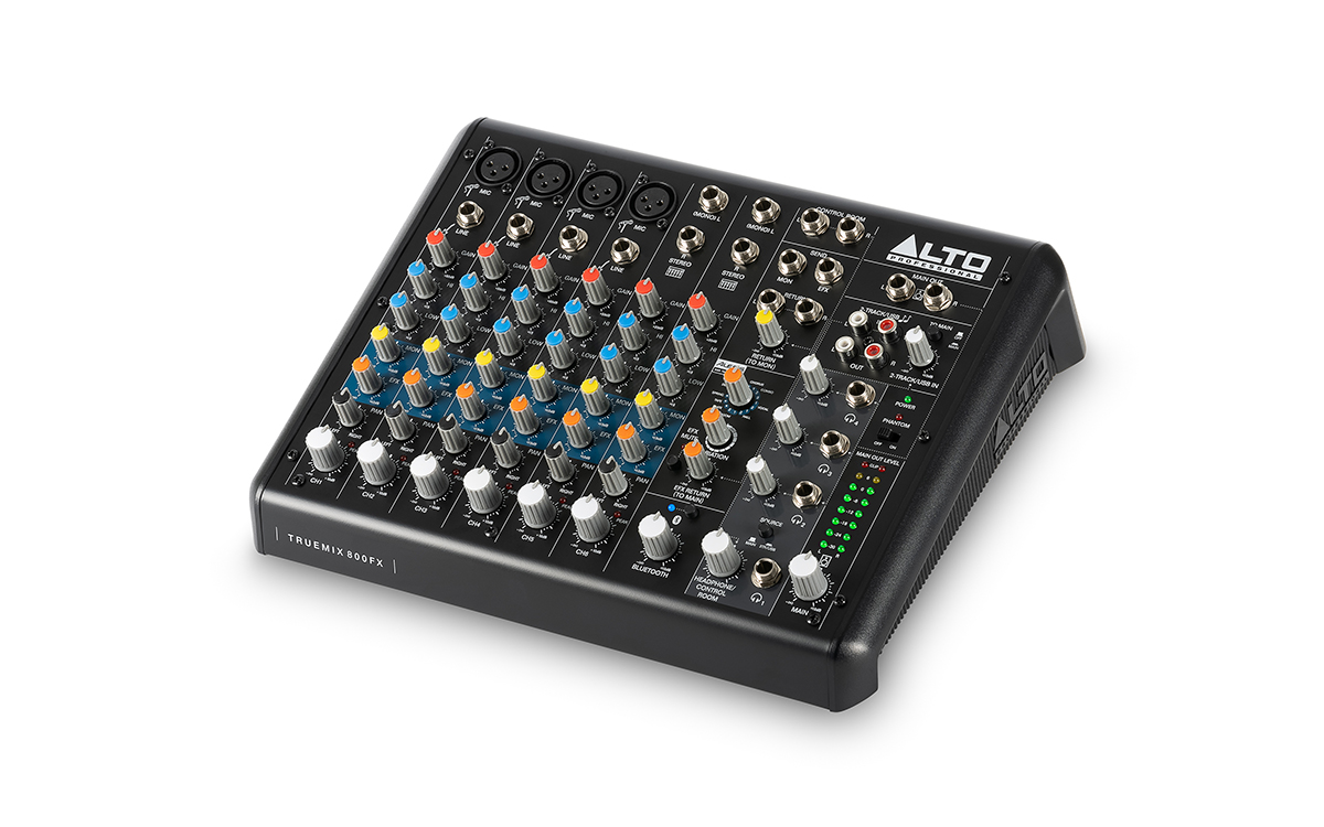 ALTO TRUEMIX 800 - 8 Channel Compact Mixer with USB, Bluetooth, and Alesis Multi-FX - Image 2