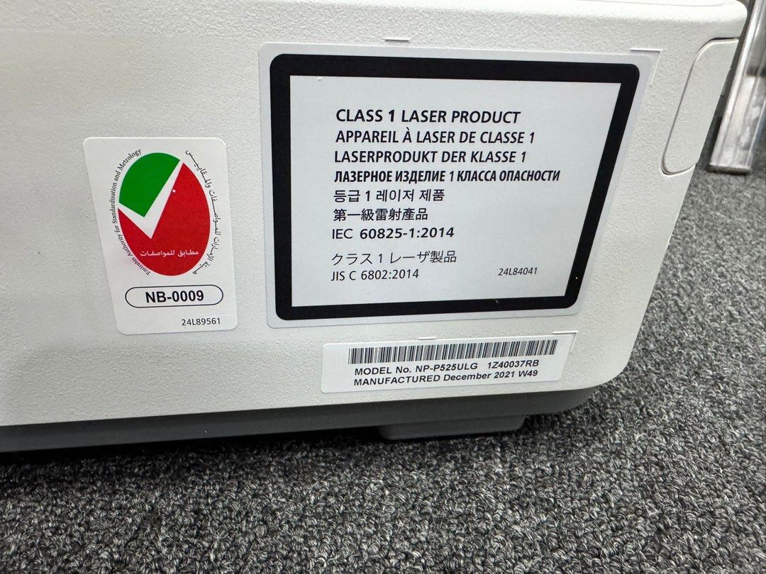 Used NEC NP-P525ULG WUXGA Laser projector. No remote. - Image 5