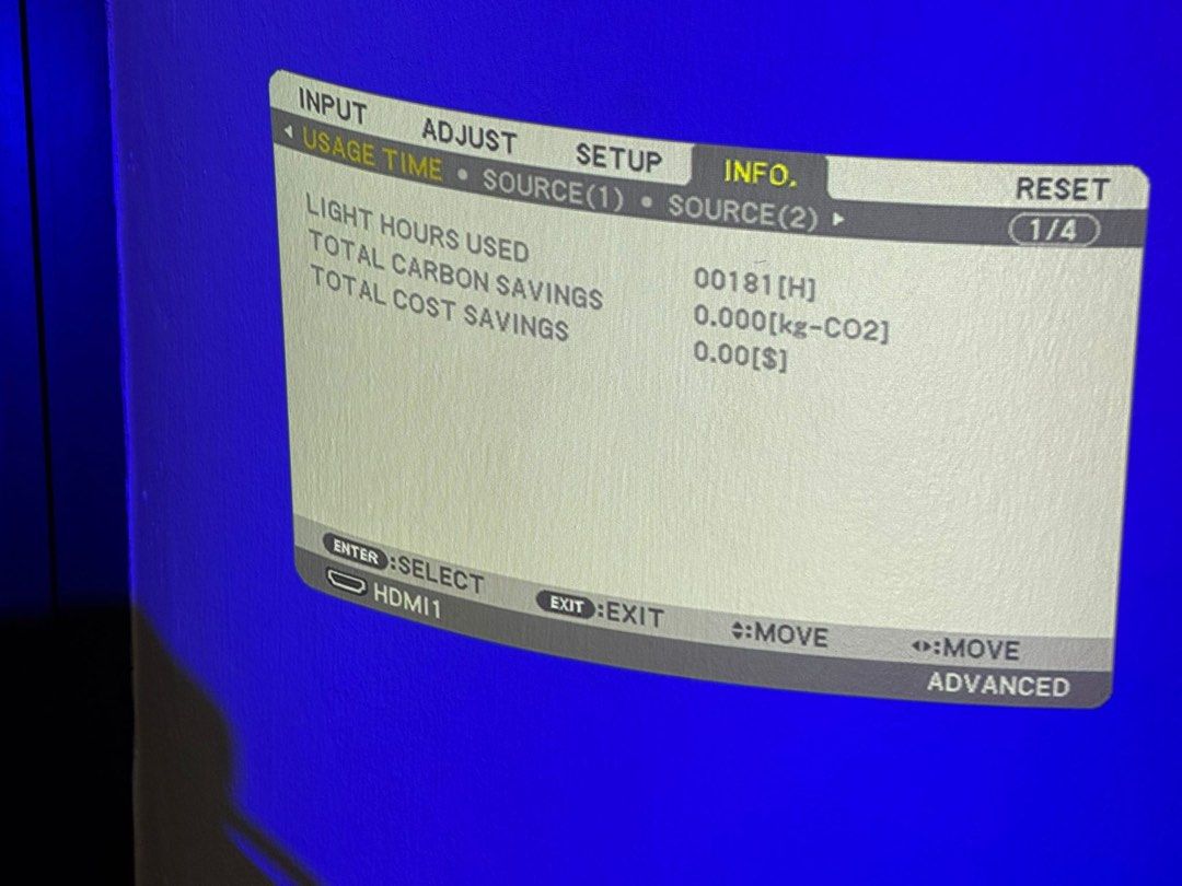 Used NEC NP-P525ULG WUXGA Laser projector. No remote. - Image 7