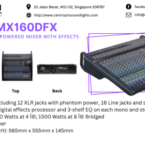 ALTO TMX160DFX 16Ch Powered Mixer with Effects