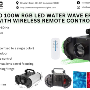 Centro Pro 100W RGB LED Water Wave Effect Light with wireless remote control