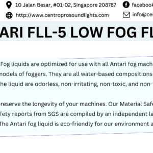 ANTARI FLL-5 Low Fog Fluid