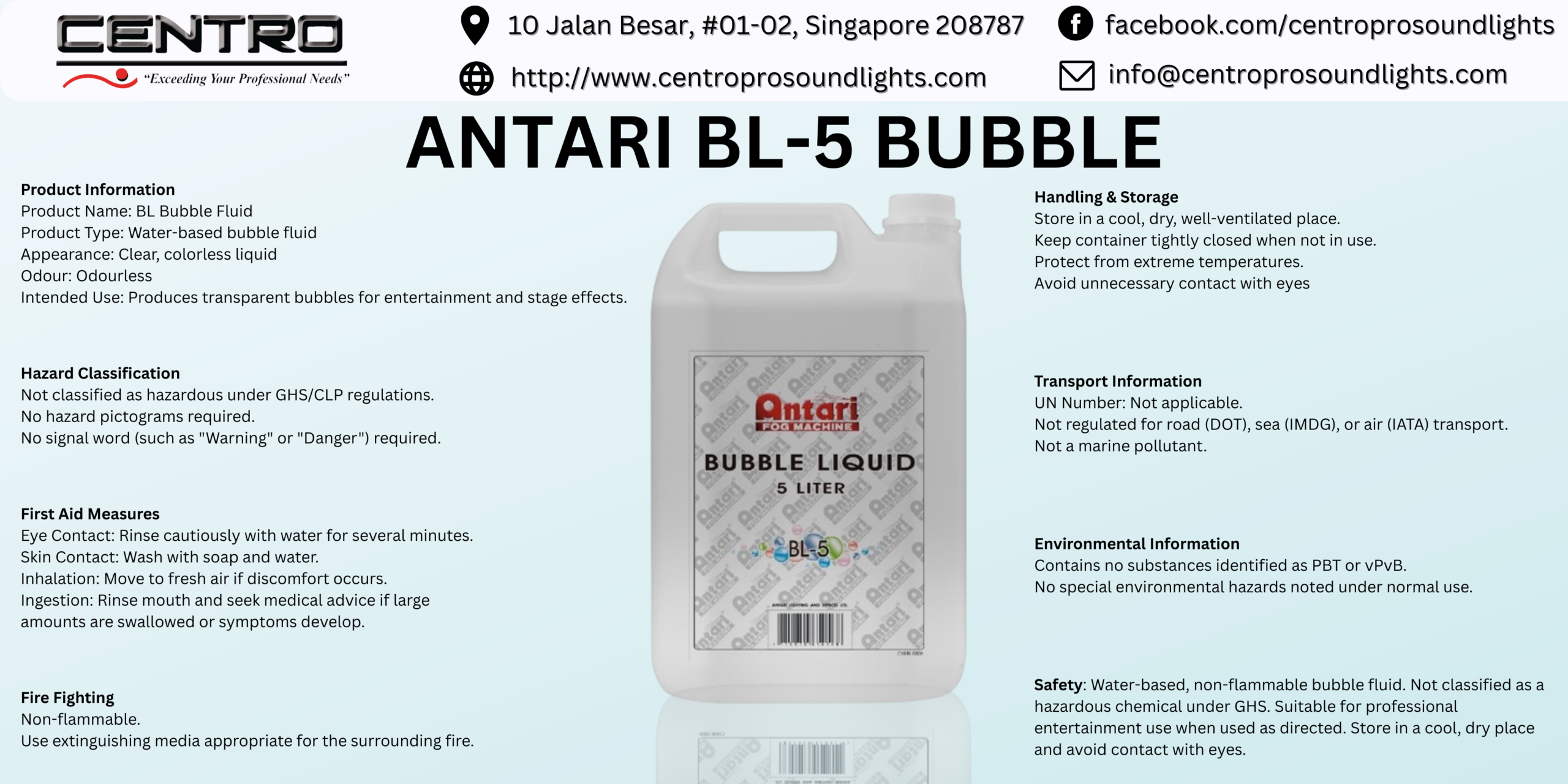 ANTARI BL-5 Bubble