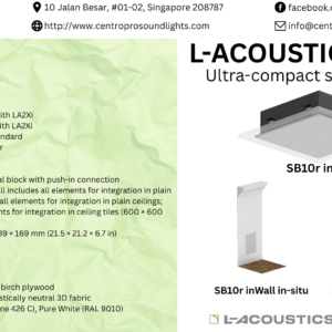 L-Acoustics SB10r Ultra-compact subwoofer, 10