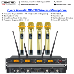 Qkara Acoustic QK-898 Wireless Microphone