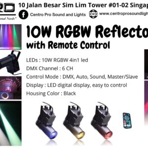 Centro Pro 10W RGBW Reflector Light with Remote Control