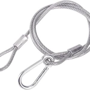 Stainless Safety Rope (Silver / Black)