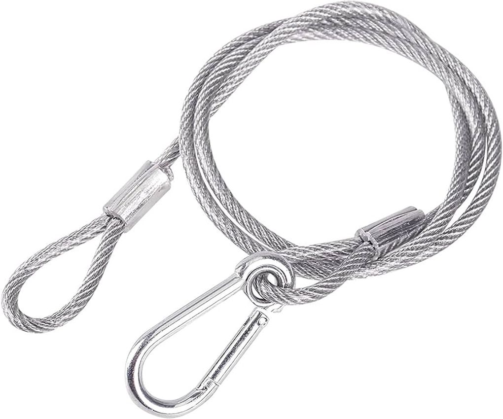 Stainless Safety Rope (Silver / Black)