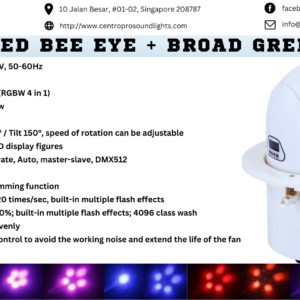 HSA730 LED Bee Eye + Broad Green Laser