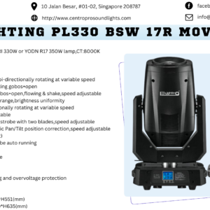 Pure Lighting PL330 BSW 17R Moving Head